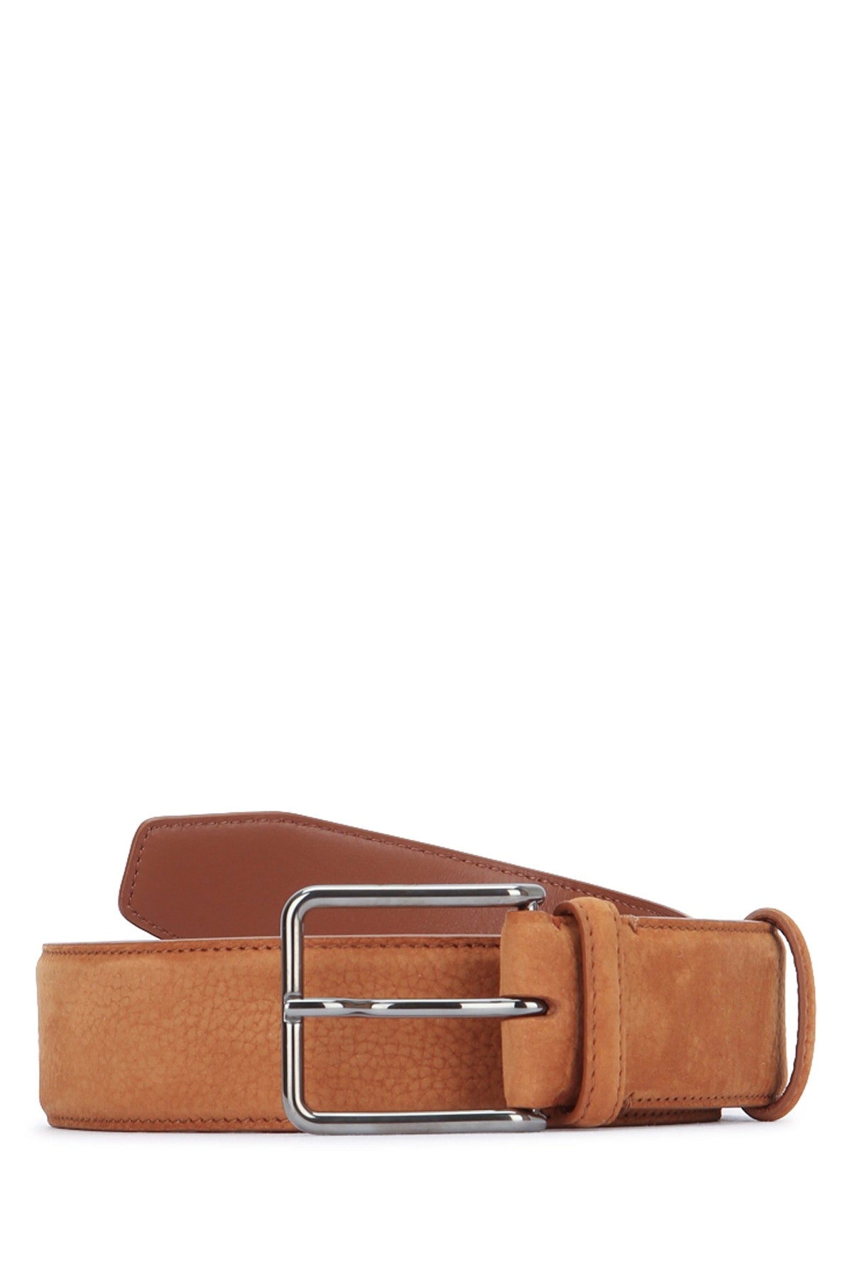 Loro Piana Men's Monterey Grained Leather Belt in Tan - image 1