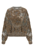 Brunello Cucinelli Women's Wool Sweater in Beige - view 1