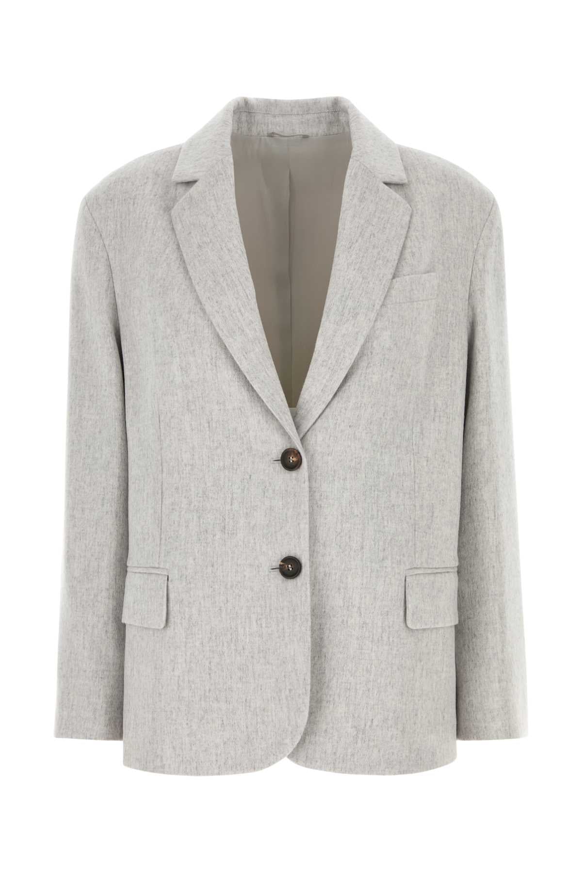 Brunello Cucinelli Women's Blazer in Light Grey - image 1