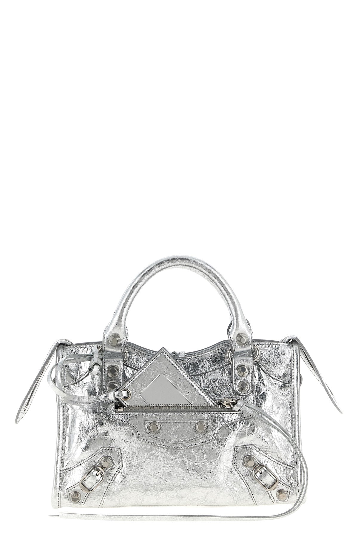 Balenciaga Women's Le City Mini Top-Handle Bag in Silver - image 1