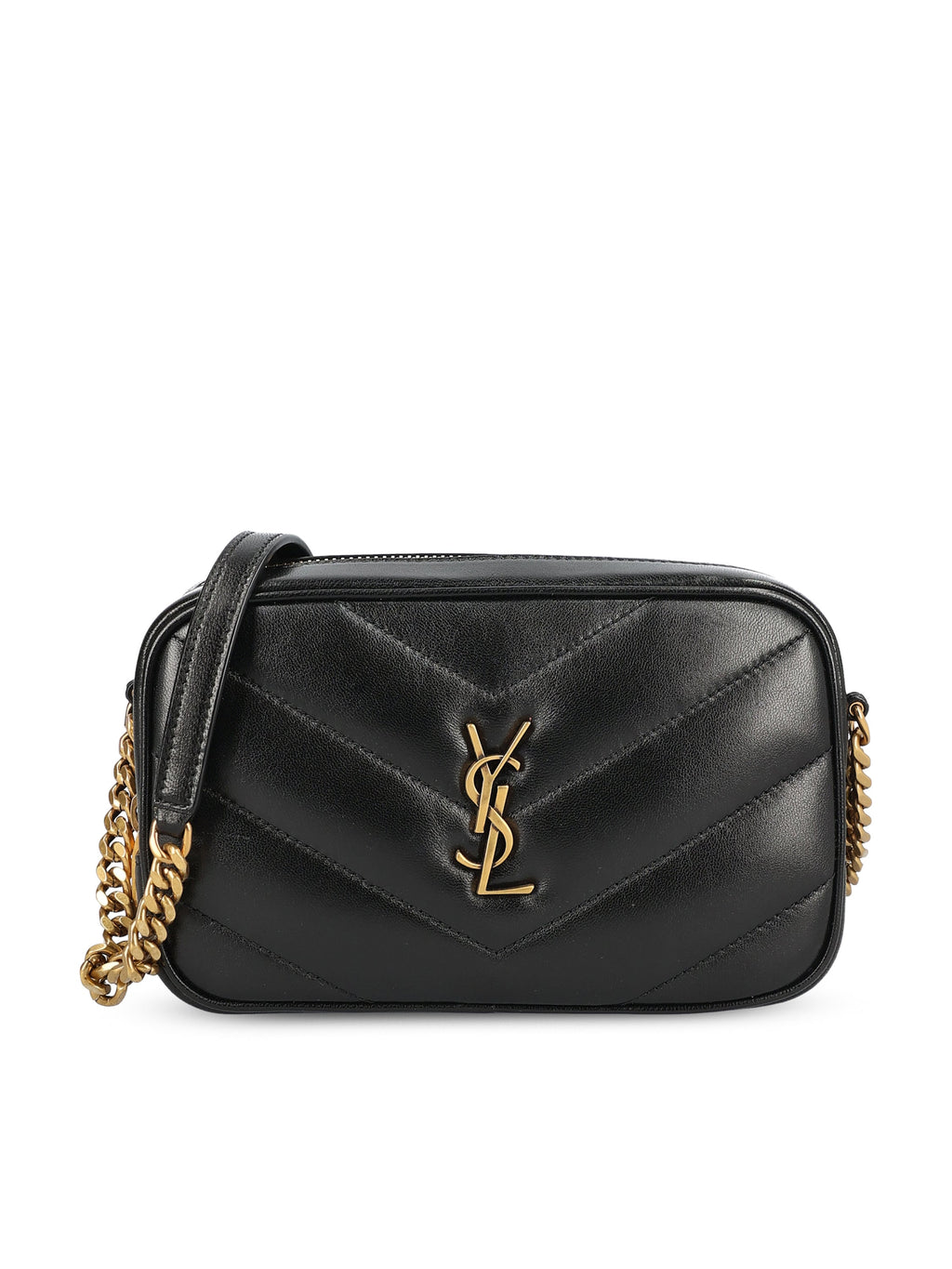 Saint Laurent Women's LouLou Lambskin Camera Bag in Black - view 1