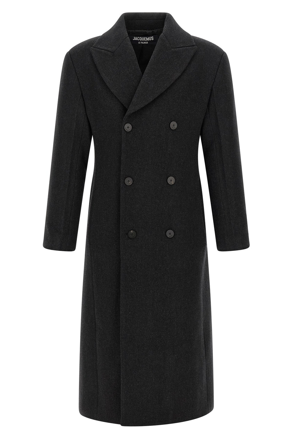Jacquemus Men's Le Manteau Tailleur Coat in Gray Wool - view 1
