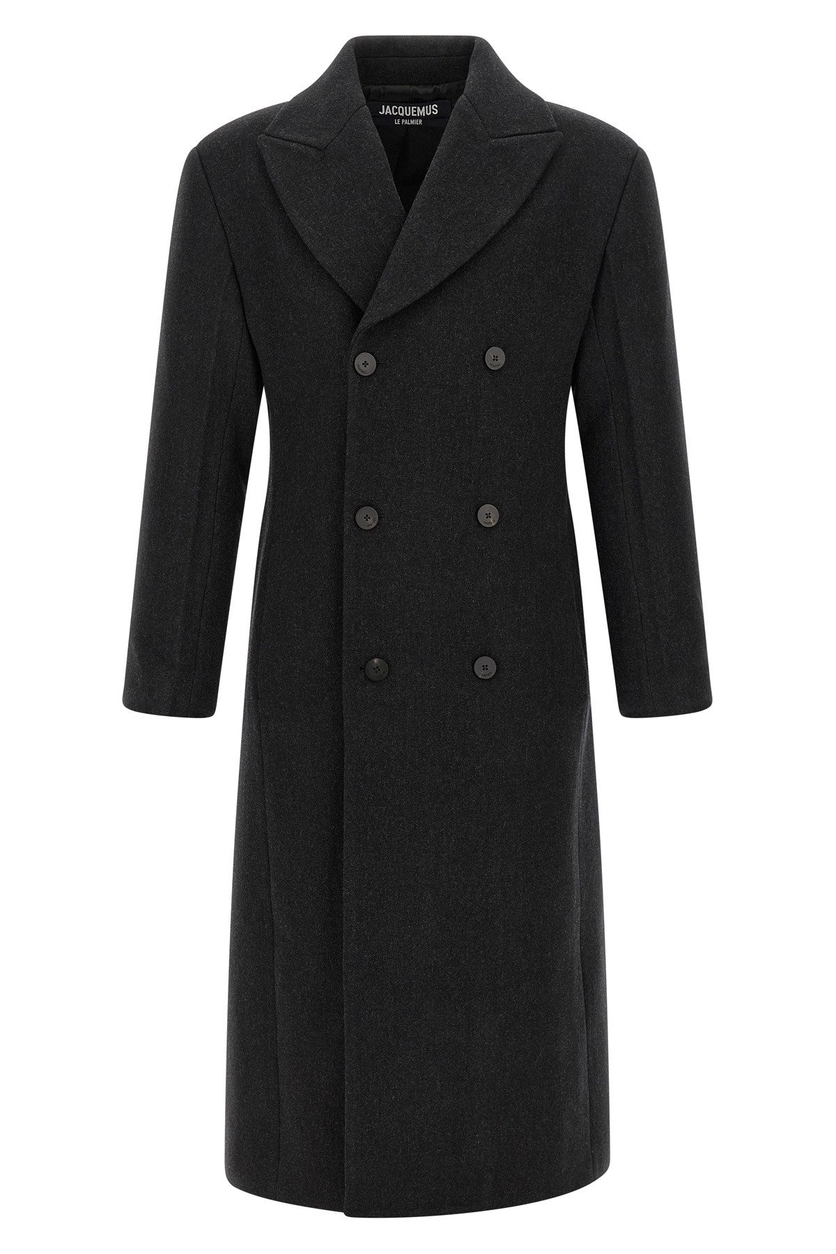 Jacquemus Men's Le Manteau Tailleur Coat in Gray Wool - view 1