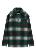 Balenciaga Men's Workwear Cocoon Wool Jacket in Green (1 of 5)