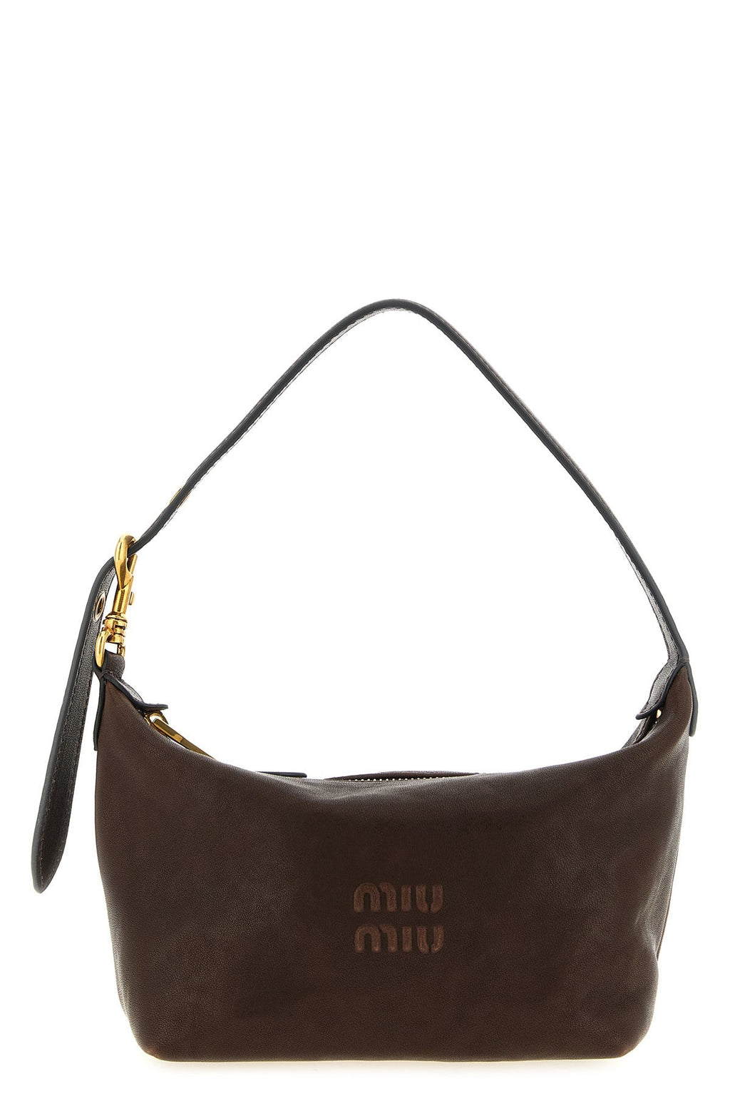 Miu Miu Women's Nappa Aviator Pouch in Brown - image 1