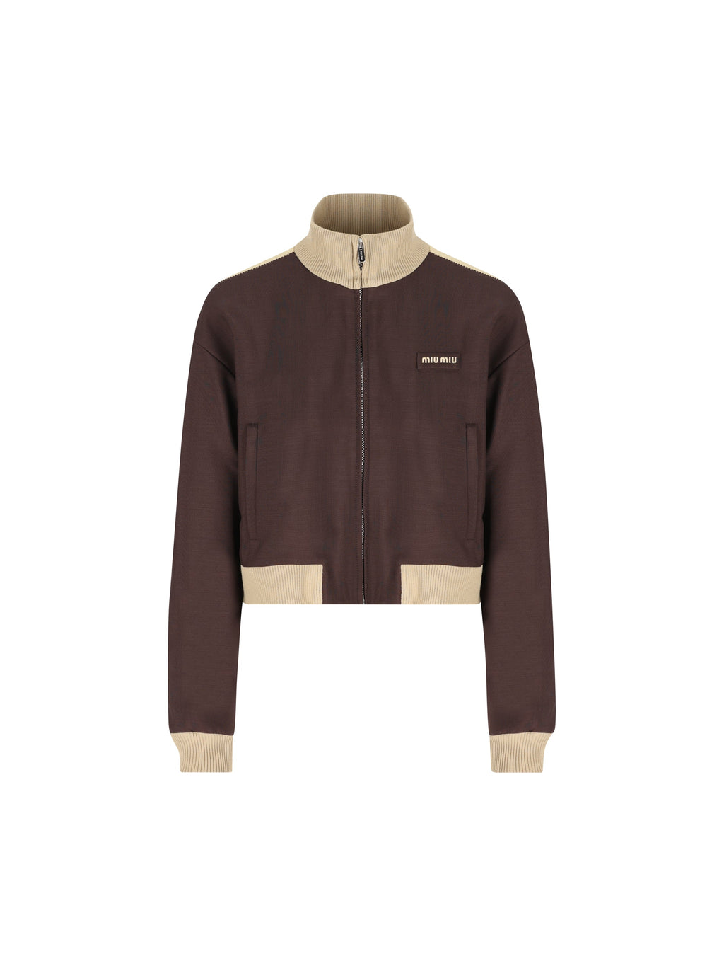 Miu Miu Women's Mohair Blouson in Brown - view 1