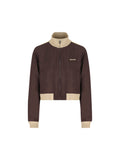 Miu Miu Women's Mohair Blouson in Brown - view 1