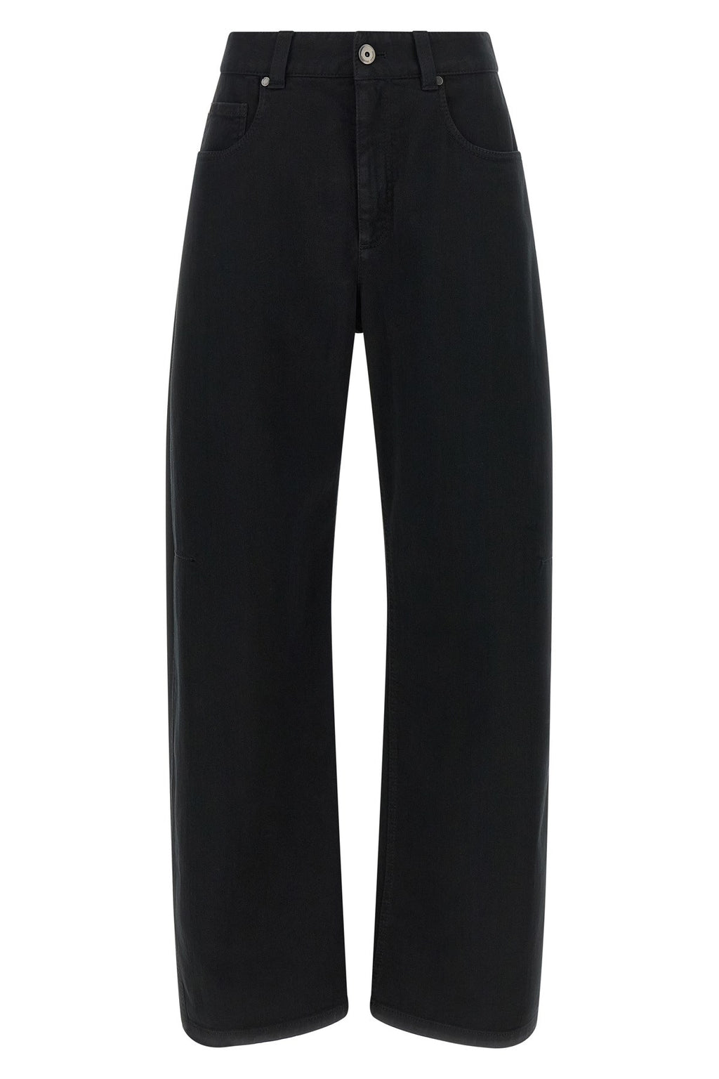 Brunello Cucinelli Women's Waist Jeans in Black Cotton - view 1