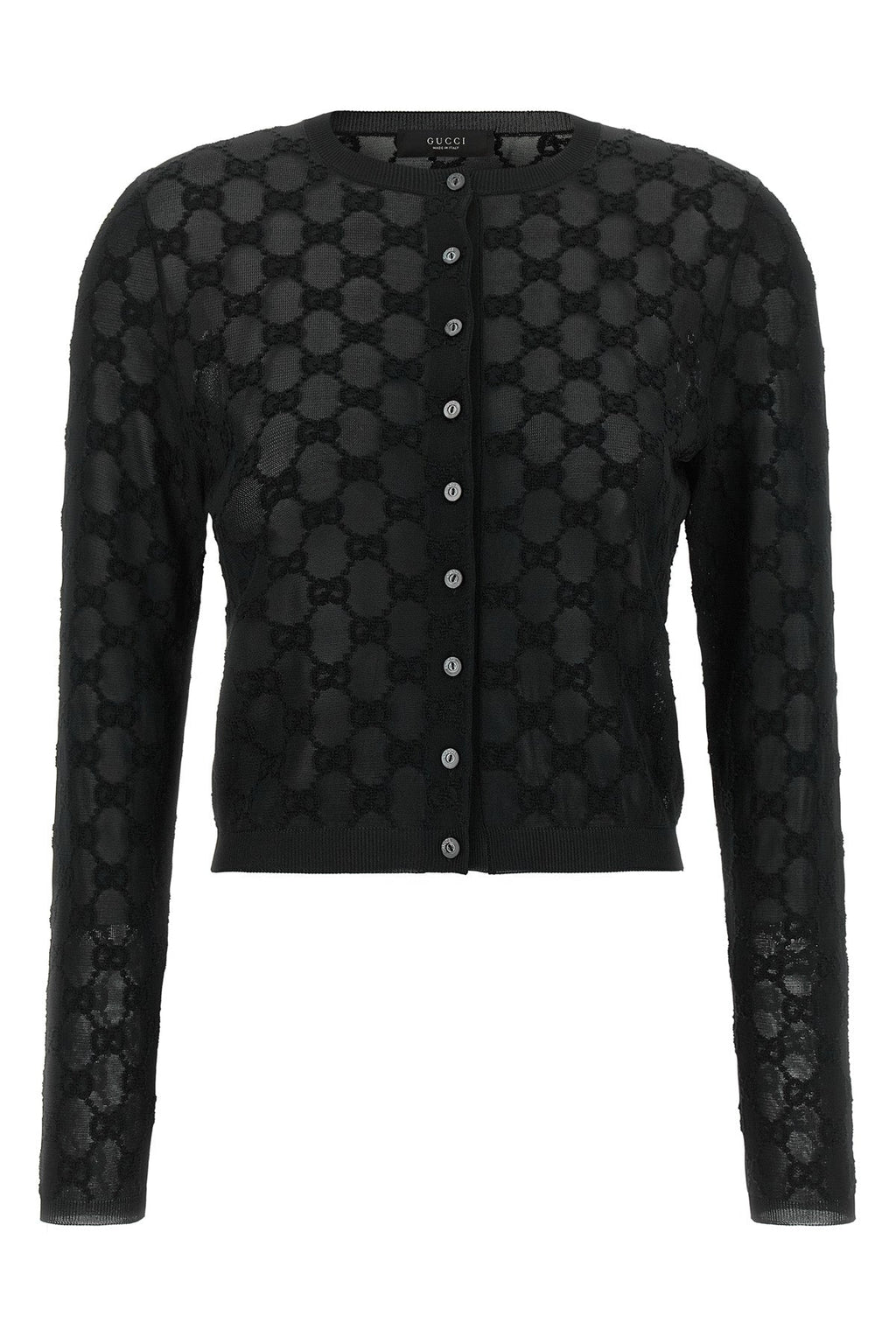 Gucci Women's GG Embroidered Cardigan in Black - image 1