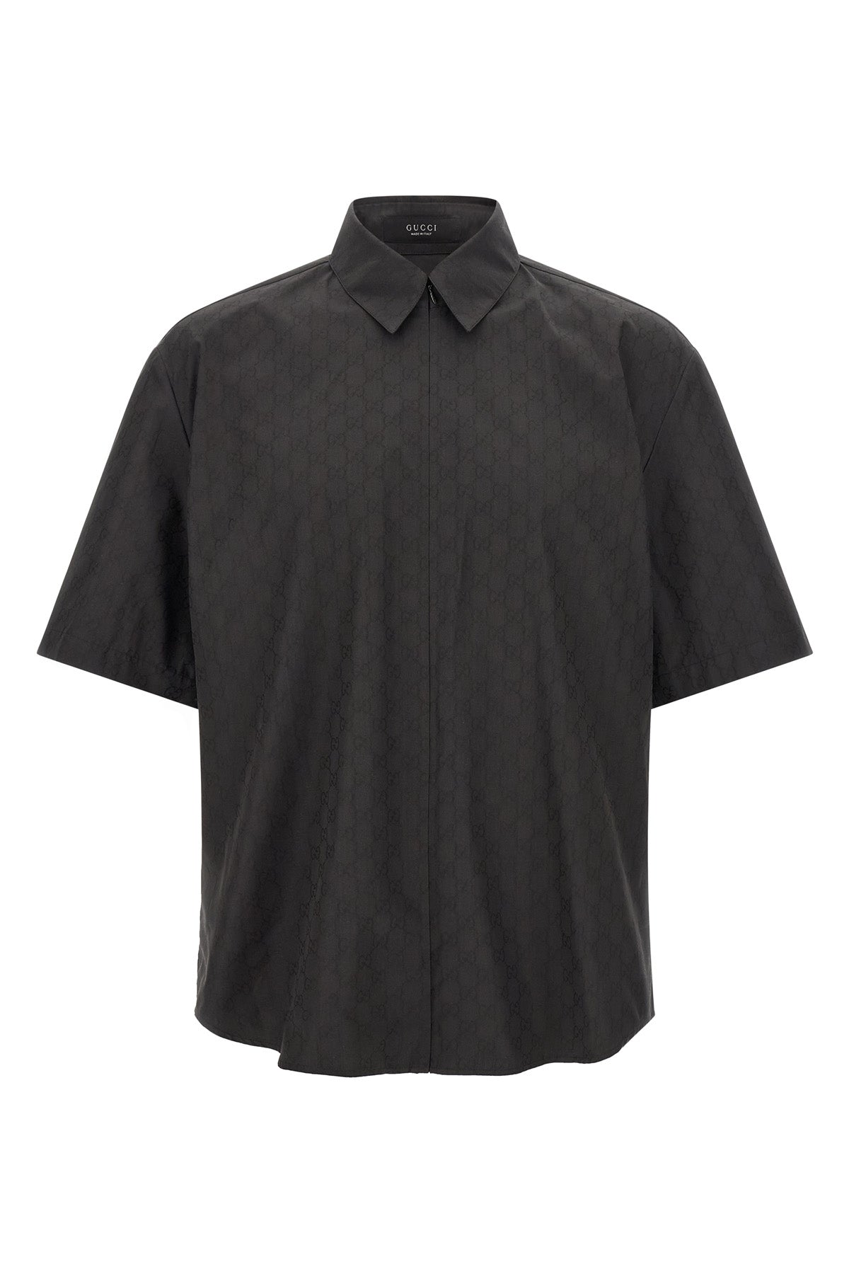 Gucci Men's GG Zip Shirt in Grey - image 1