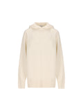Max Mara Women's Cashmere Hooded Jumper in White - view 1