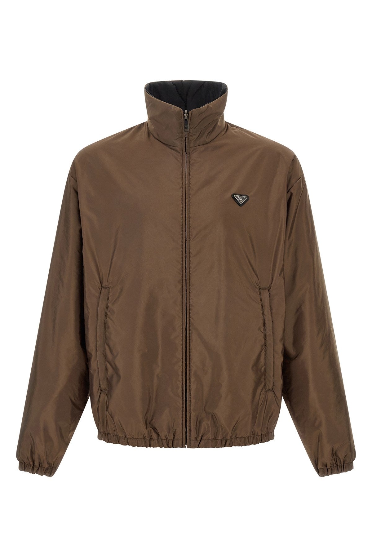 Prada Men's Re-Nylon Reversible Jacket in Brown - view 1