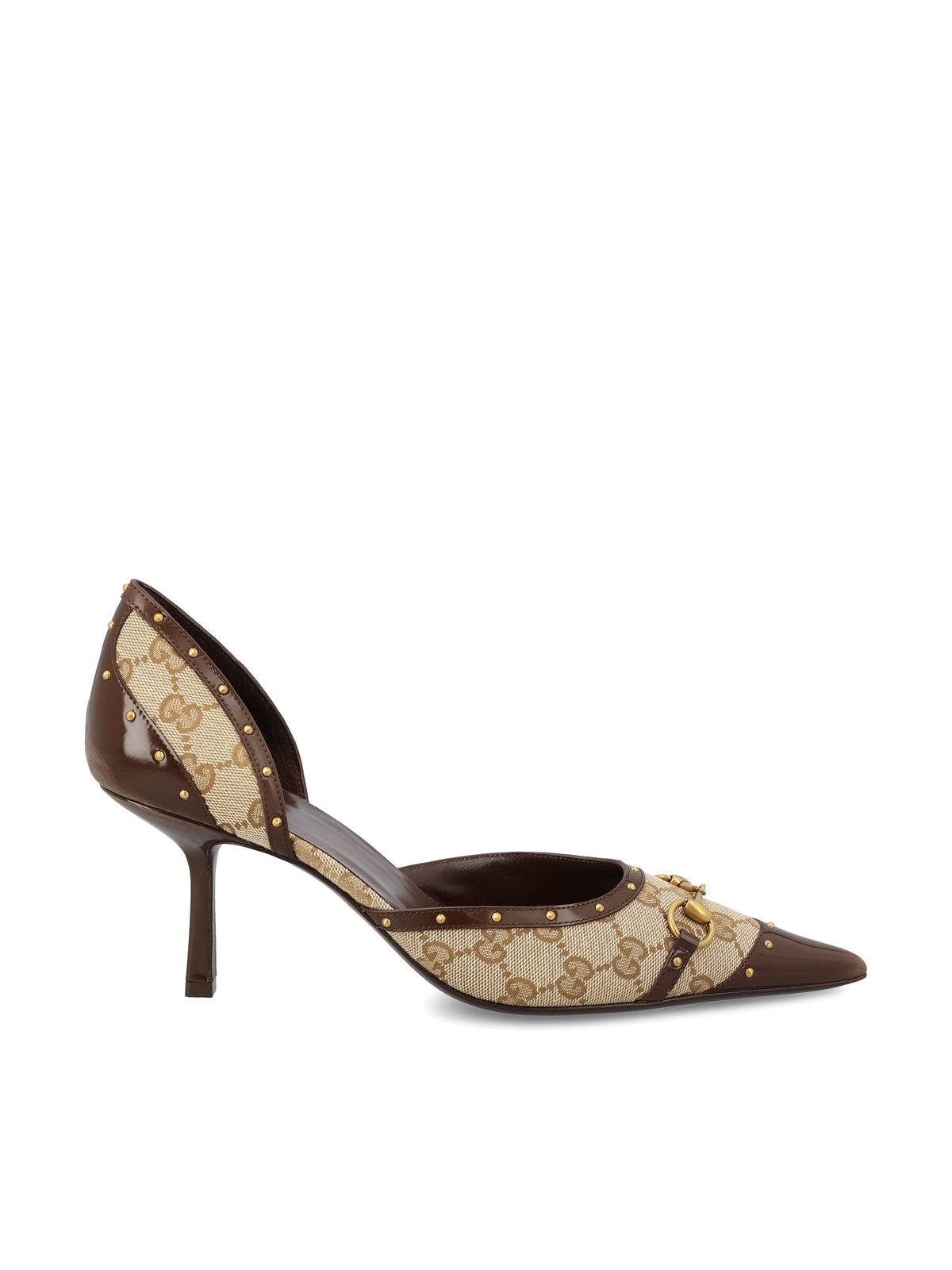 Gucci Women's GG Fabric Pumps in Beige - view 1