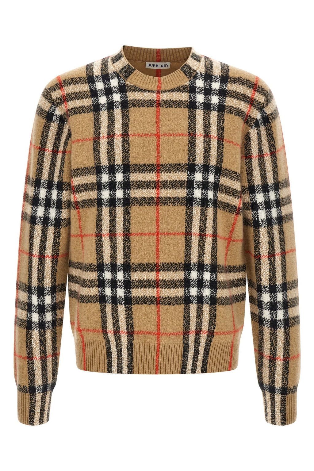 Burberry Men's Curtis Knit Sweater in Beige - image 1