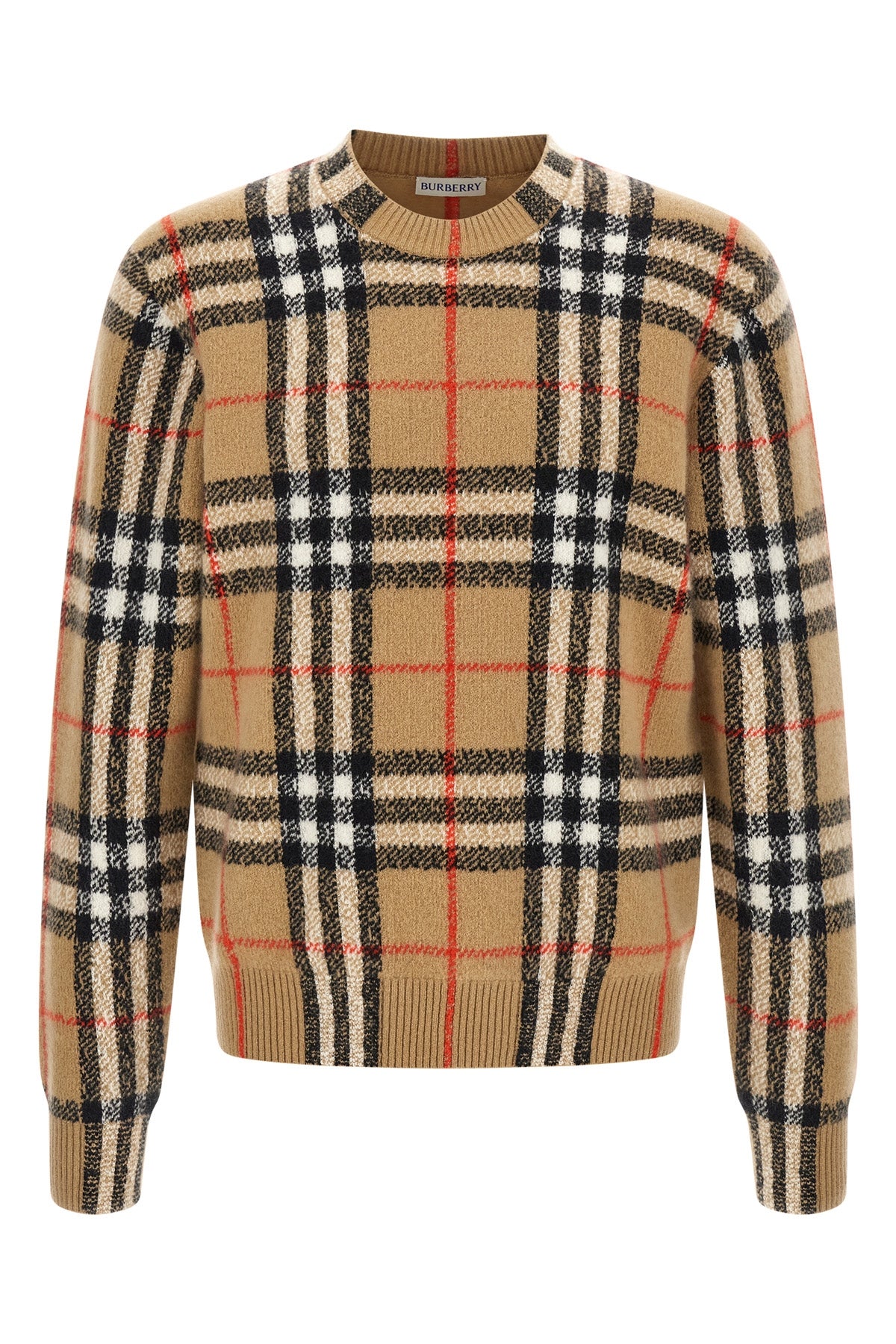 Burberry Men's Curtis Knit Sweater in Beige - image 1