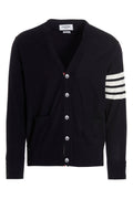 Thom Browne Men's V-Neck Cardigan With 4-Bar Intarsia - image 1