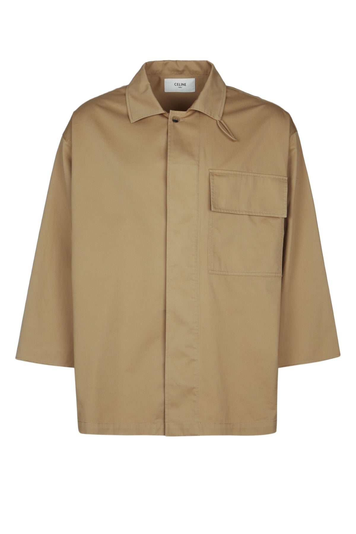 Celine Men's Utility Shirt in Beige - image 1