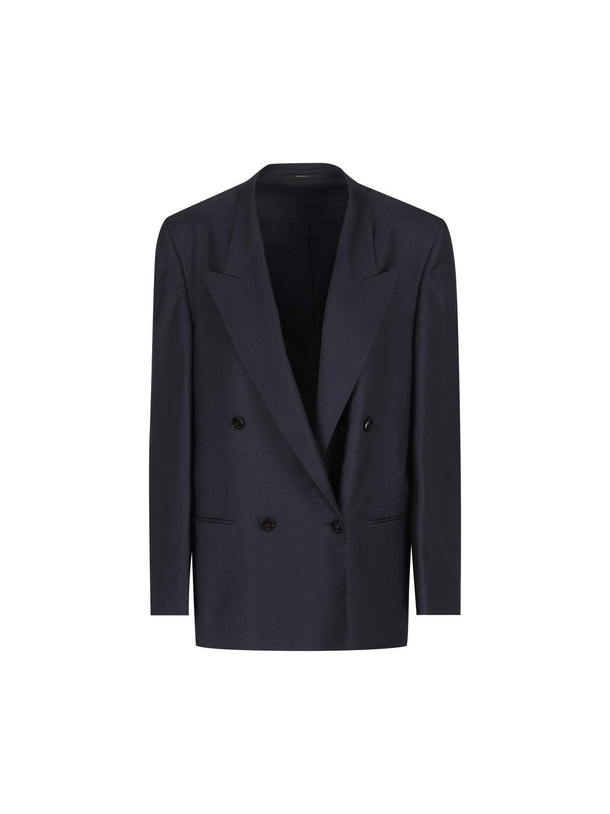 Gucci Women's Wool Double-Breasted Blazer in Blue - view 1
