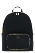 Burberry Men's Check Trim Backpack in Black - image 1