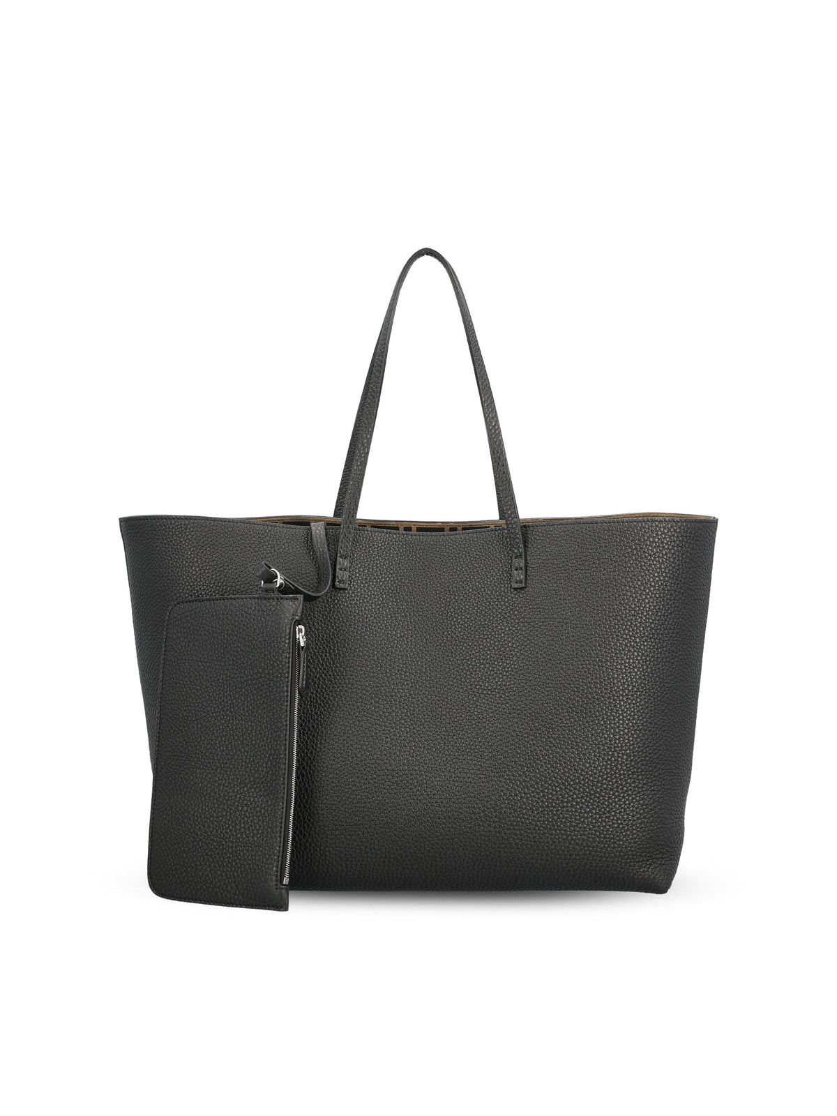 Fendi Women's Roll Medium Leather Shopper Bag in Black - view 1