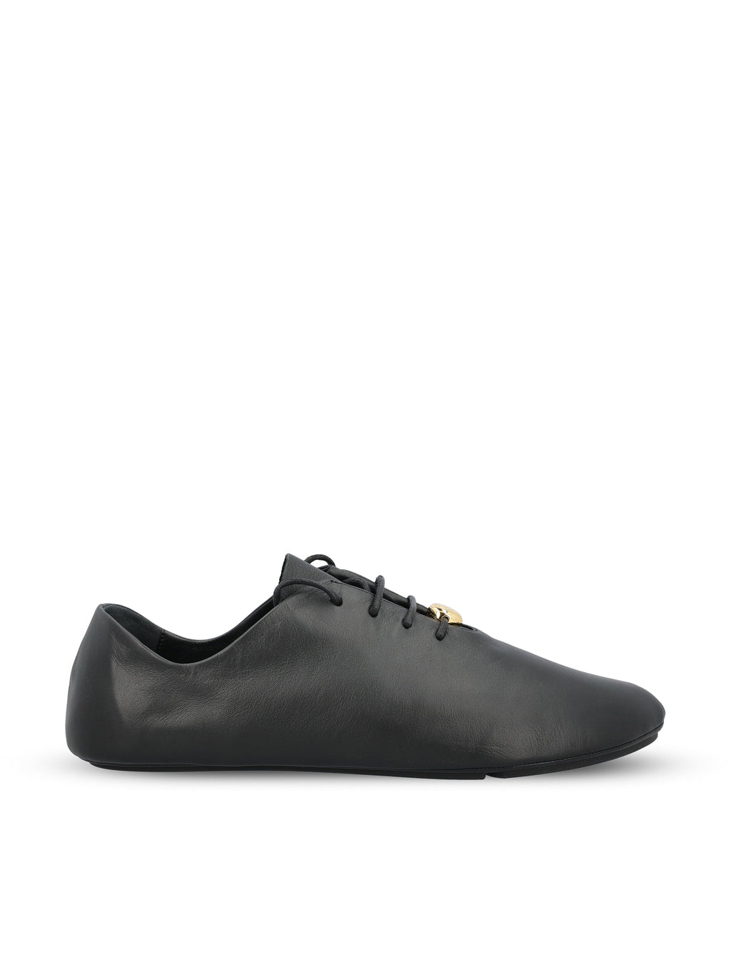 Loewe Women's Pebble Leather Lace-Up Shoes in Black - view 1
