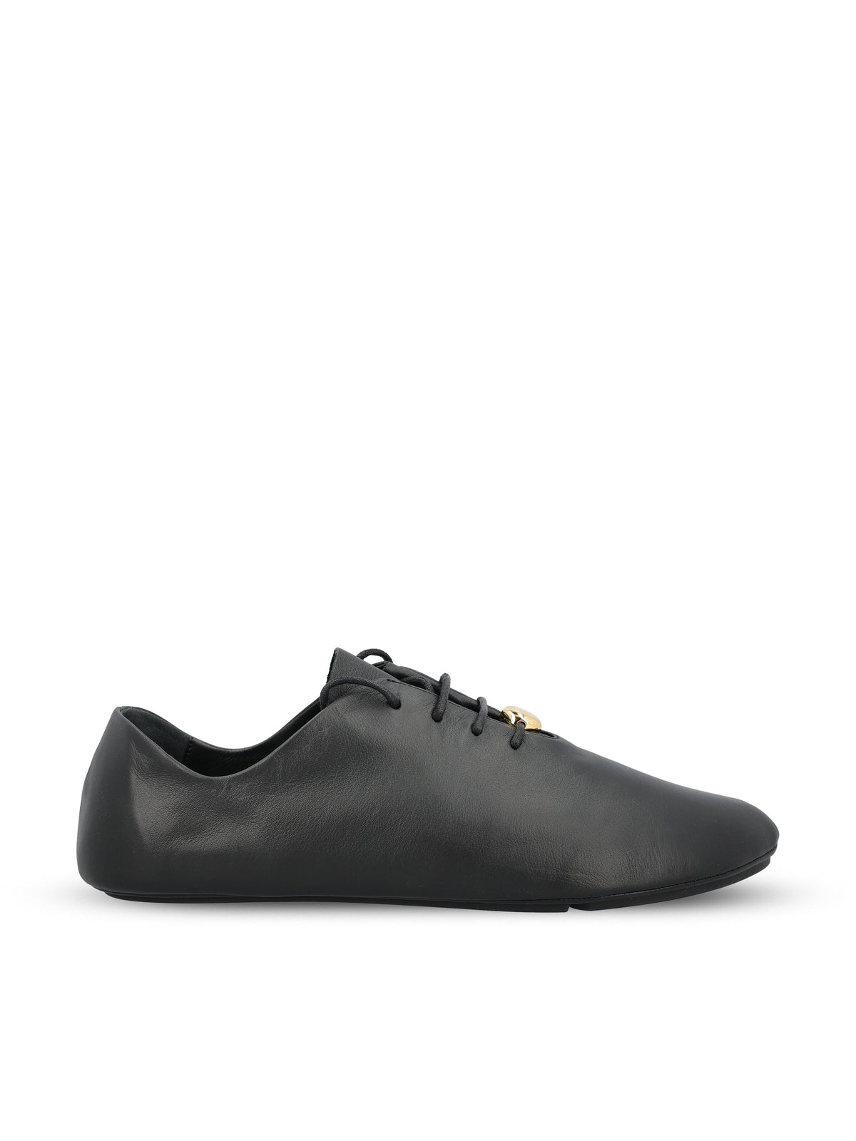 Loewe Women's Pebble Leather Lace-Up Shoes in Black - view 1