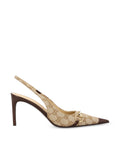 Gucci Women's GG Fabric Slingback Pumps in Beige - view 1