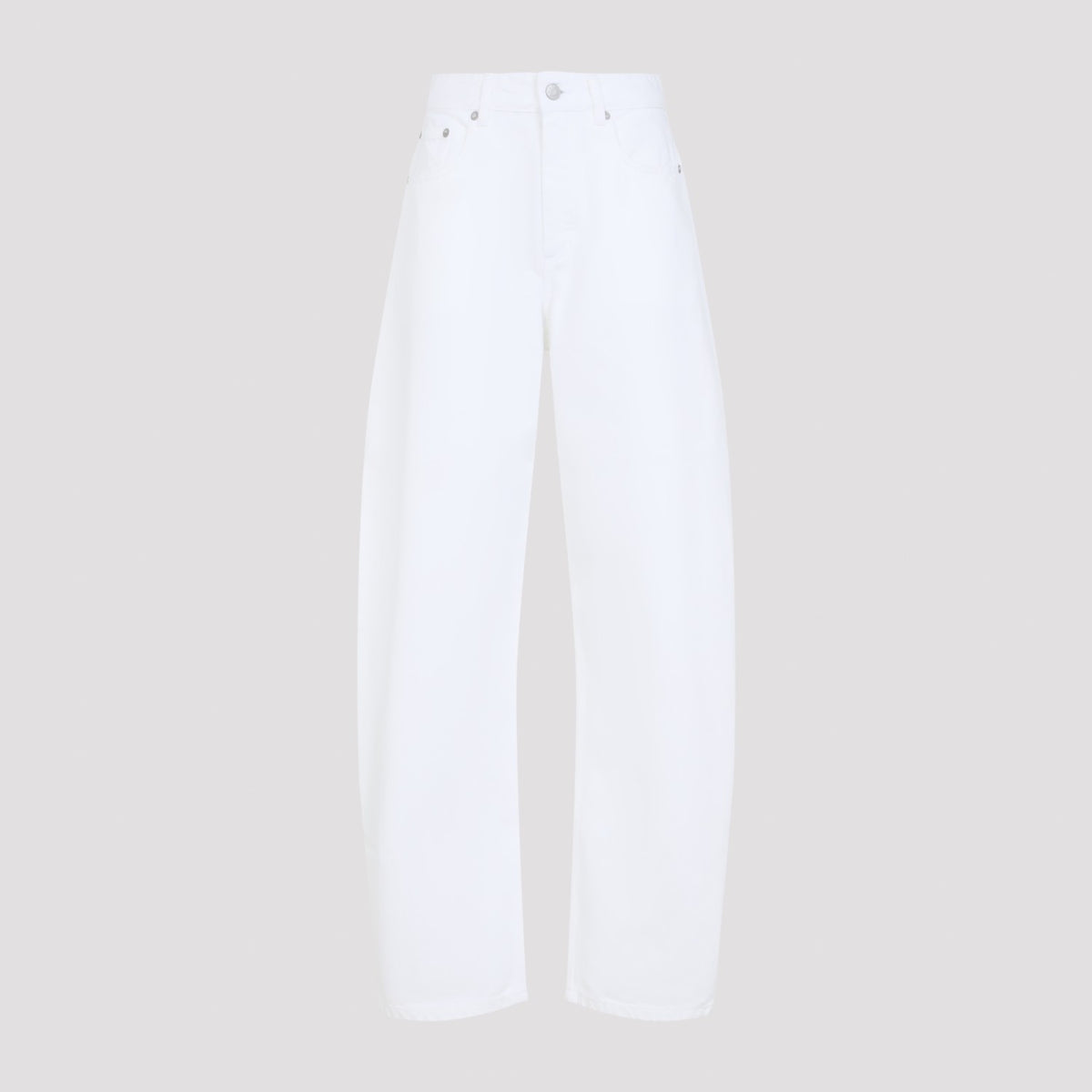 Alaia Women's Round Trousers in White - image 1