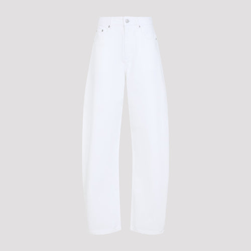 Alaia Women's Round Trousers in White - image 1