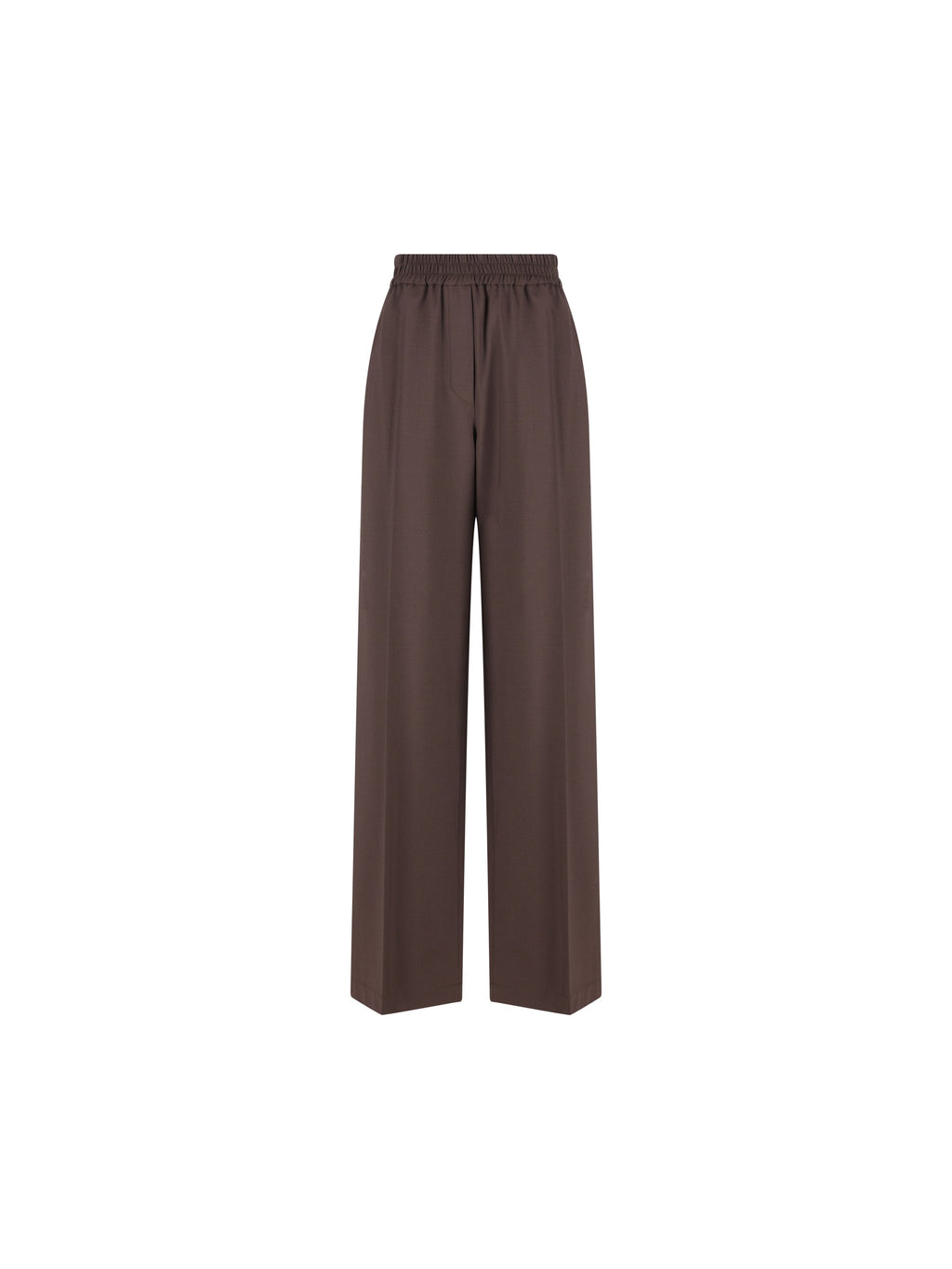 Brunello Cucinelli Women's Virgin Wool Trousers in Brown - view 1