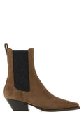 Brunello Cucinelli Women's Suede Ankle Boots in Brown - image 1