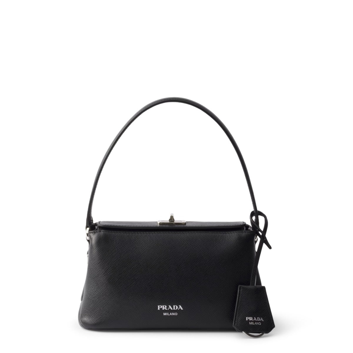 Prada Women's Saffiano Midi Bag in Black
