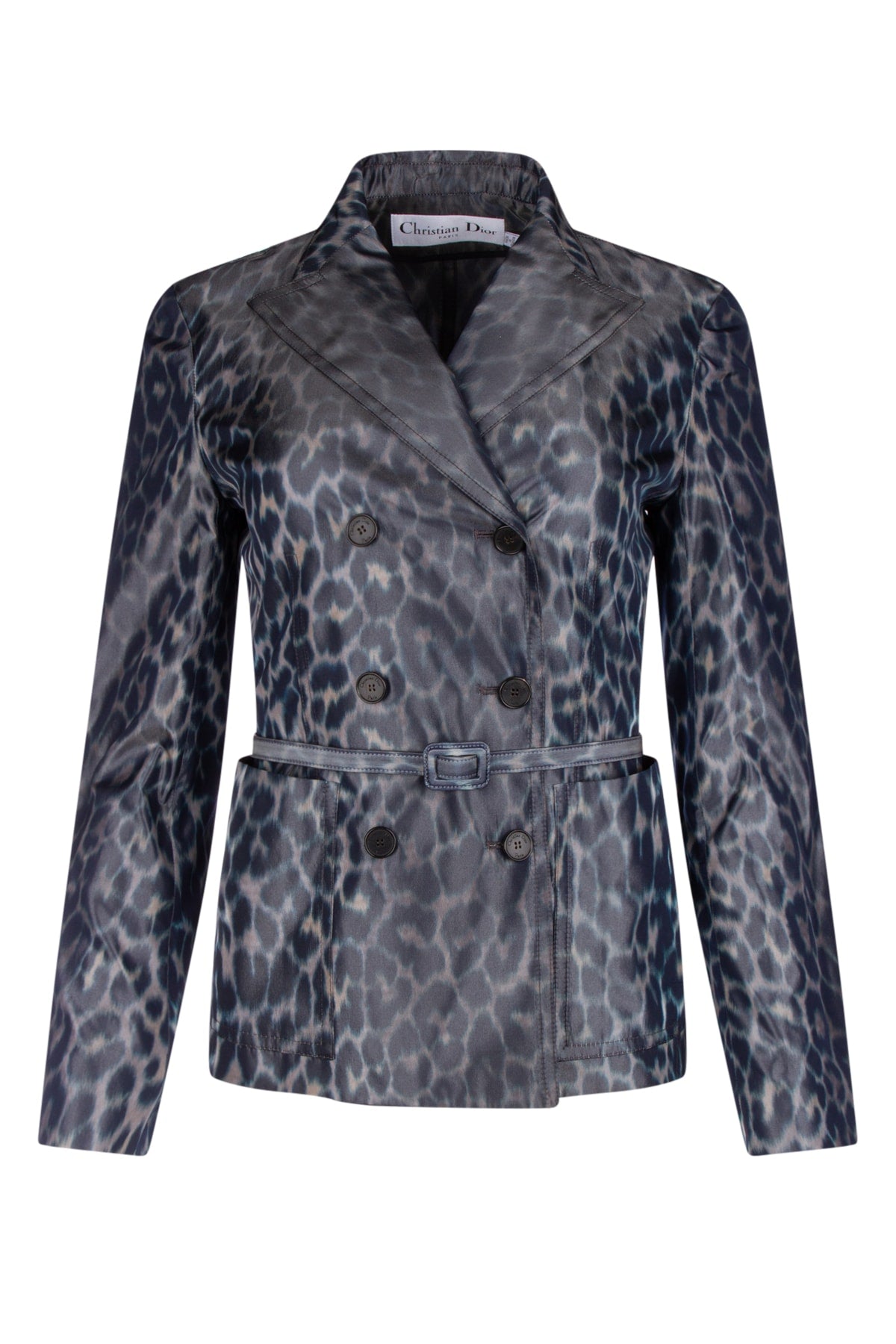 Dior Women's Leopard Print Blazer in Grey - image 1
