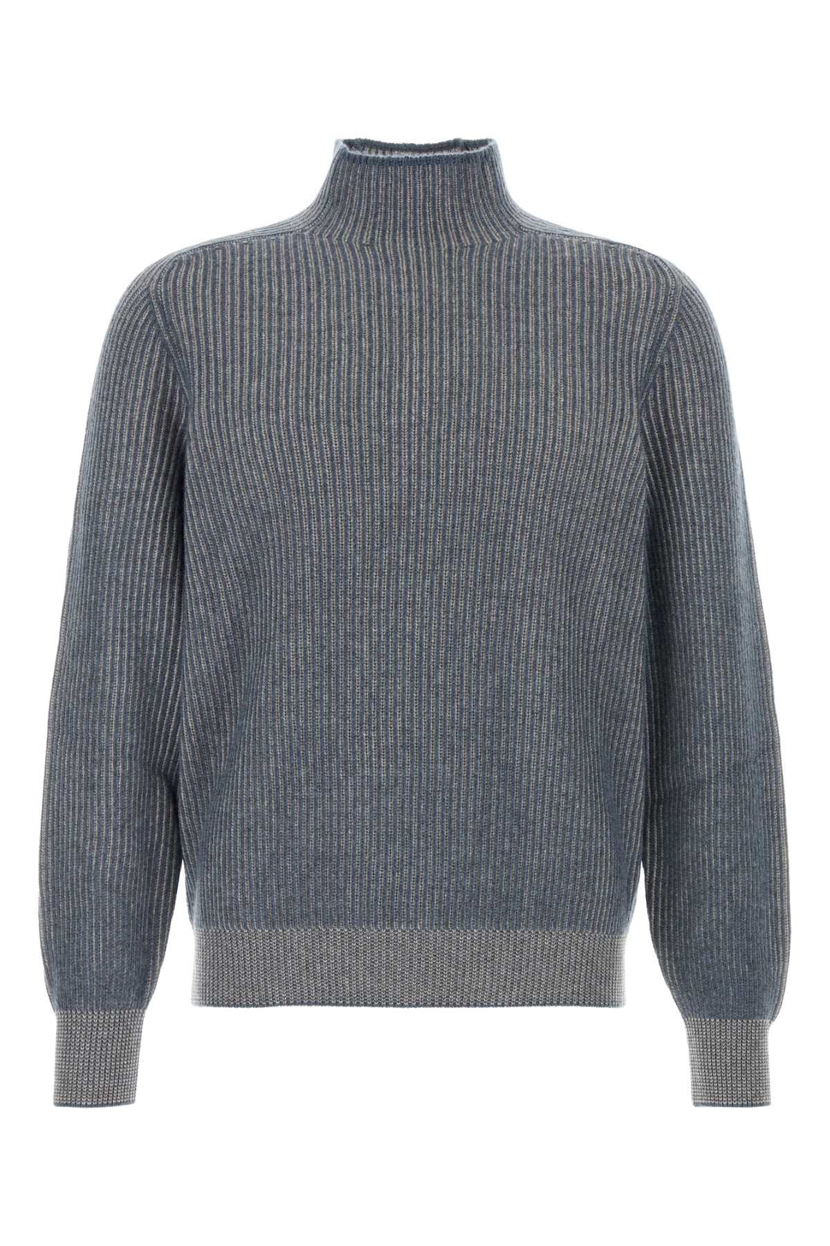 Brunello Cucinelli Men's Cashmere Turtleneck in Grey - image 1
