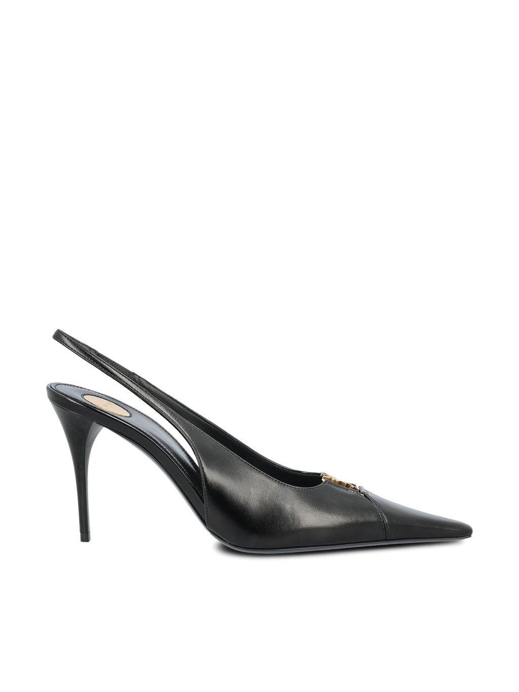 Saint Laurent Women's Leather Babylone Pumps in Black - view 1