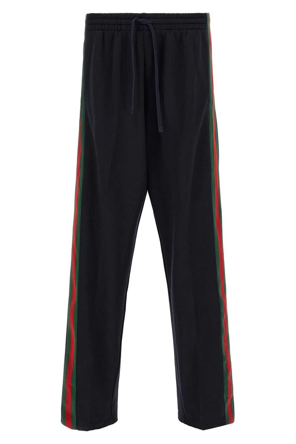 Gucci Men's Web Cotton and Silk Joggers in Blue - view 1