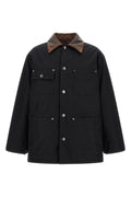 Prada Men's Padded Canvas Jacket in Black - view 1