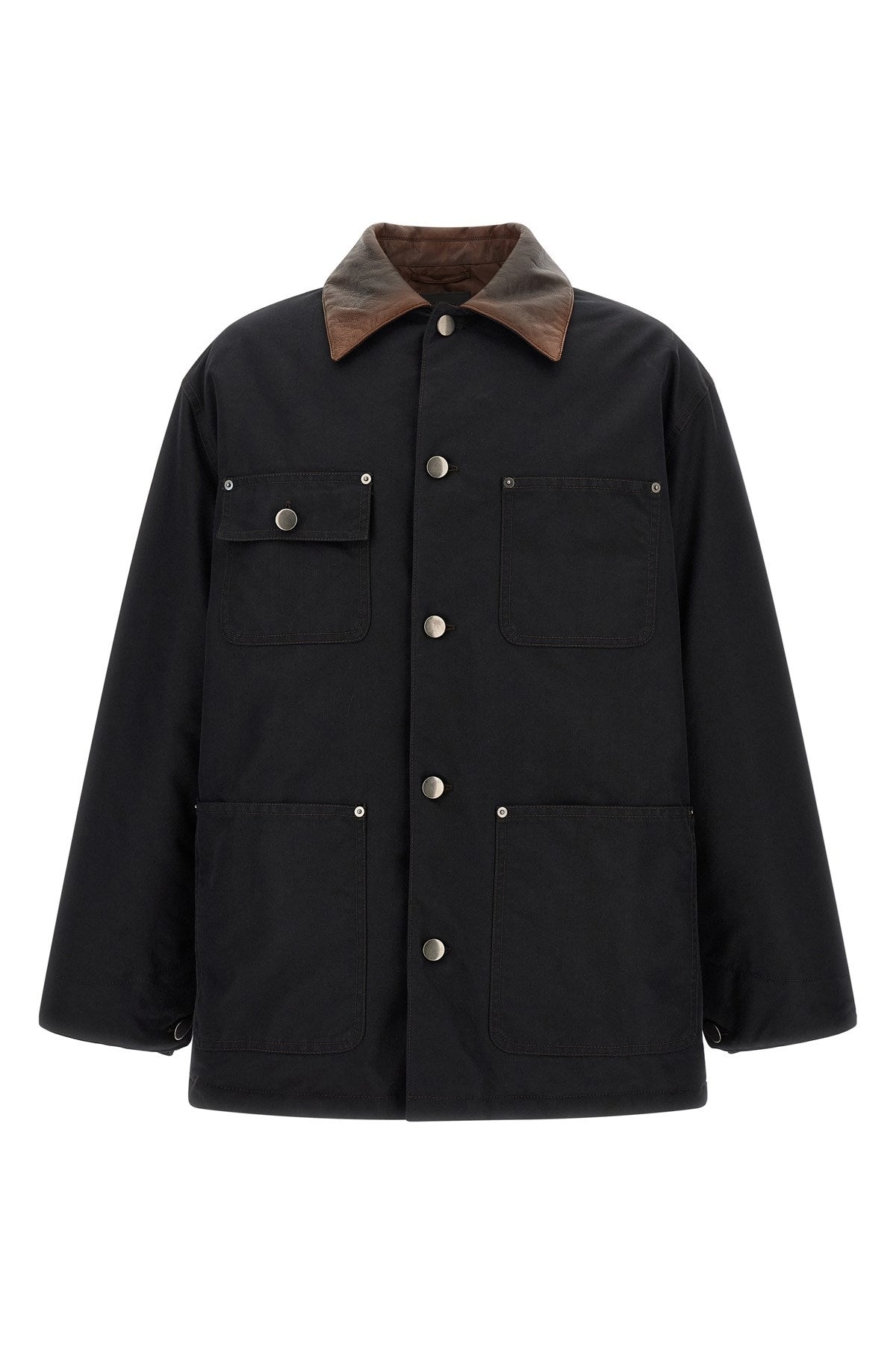 Prada Men's Padded Canvas Jacket in Black - view 1