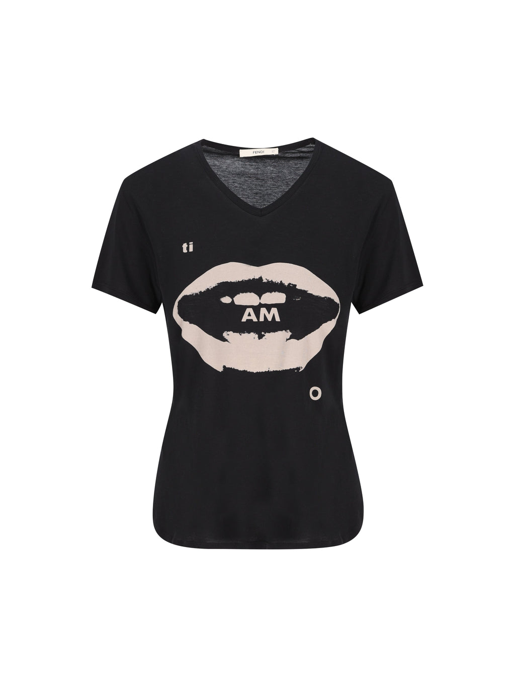 Fendi Women's Organic Cotton T-Shirt in Black - view 1