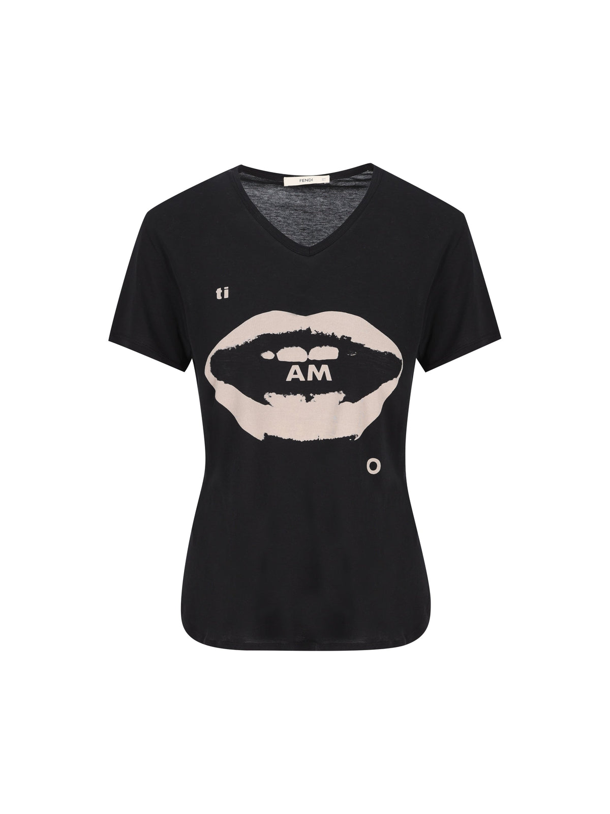 Fendi Women's Organic Cotton T-Shirt in Black - view 1