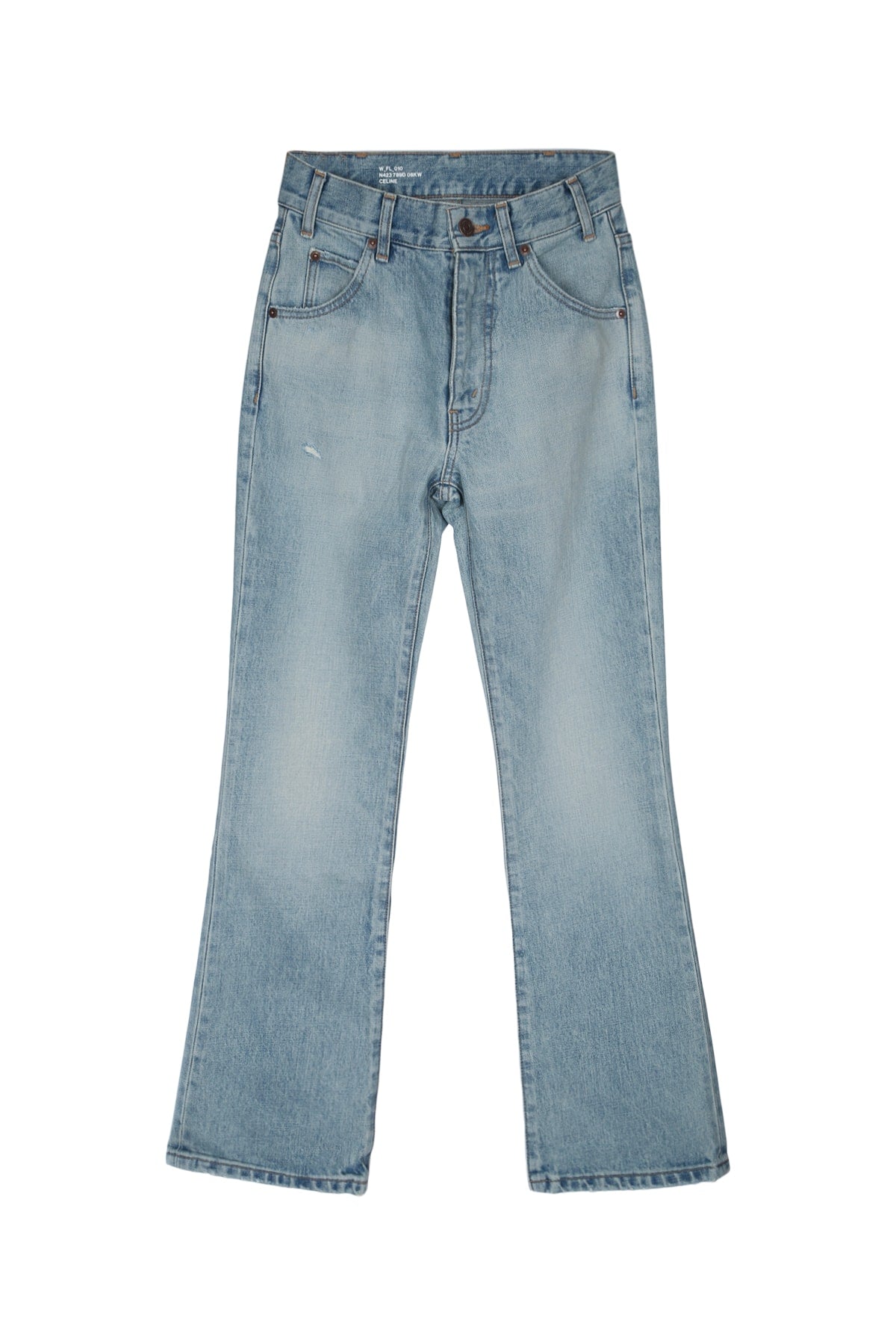 Celine Women's Dylan Denim Flare Jeans in Light Blue - image 1
