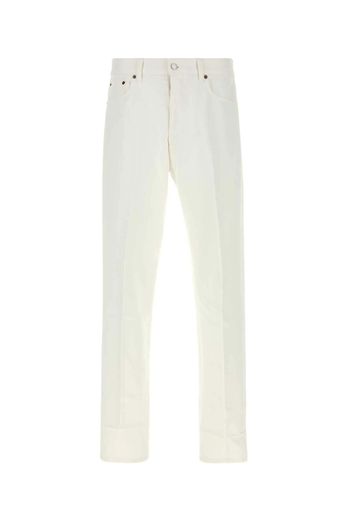 Celine Men's Denim Boyfriend Jeans in Cream - image 1