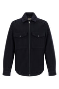 Moncler Men's Wool Overshirt in Blue - view 1