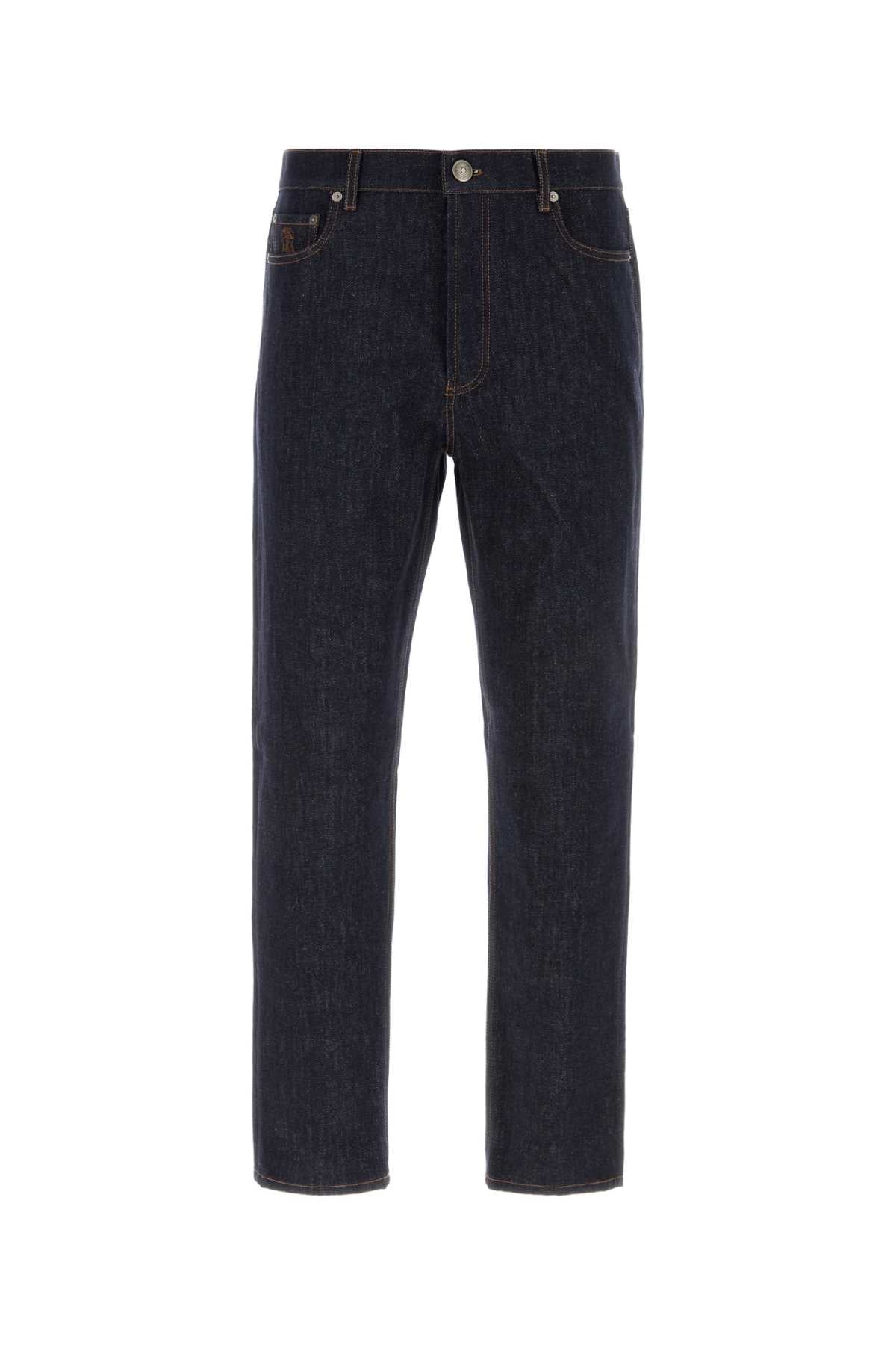 Brunello Cucinelli Men's Denim Jeans in Dark Blue - image 1