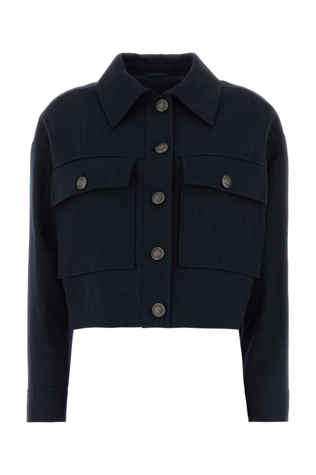 Brunello Cucinelli Women's Cropped Jacket in Navy - image 1