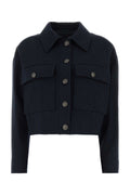 Brunello Cucinelli Women's Cropped Jacket in Navy - image 1