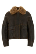 Brunello Cucinelli Women's Shearling Fur Jacket in Brown - image 1
