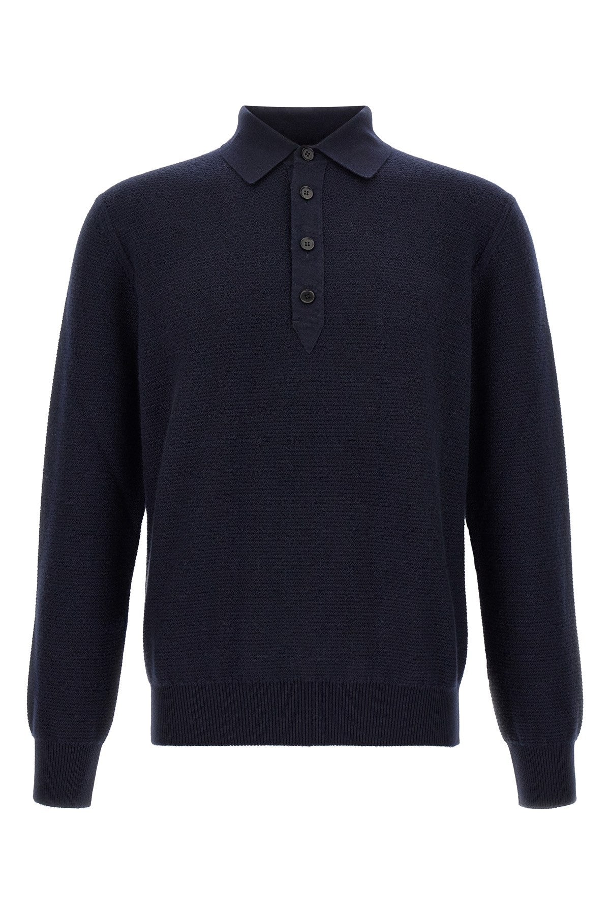 Zegna Men's Polo Oasi Cashmere in Blue - view 1