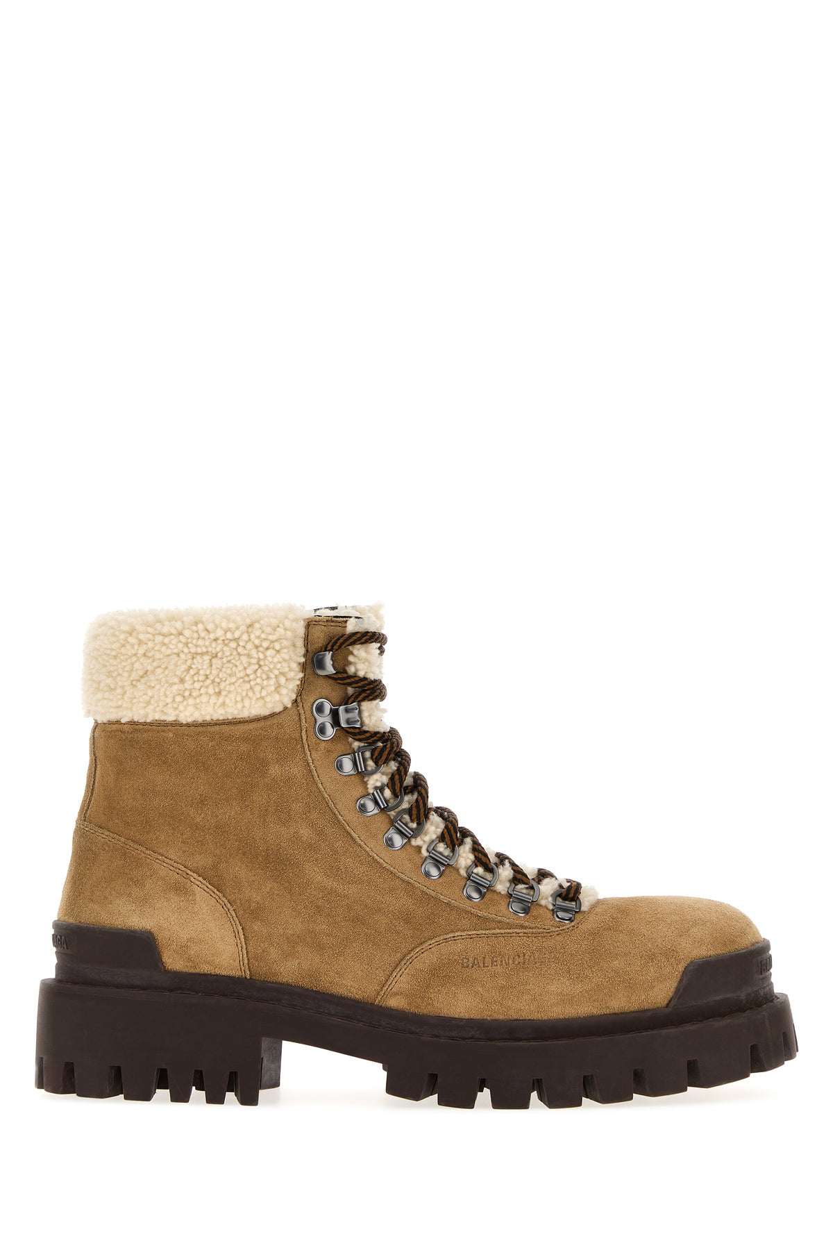 Balenciaga Men's Suede Winter Ankle Boots in Camel - image 1