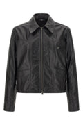 Amiri Men's Leather Jacket with Zip in Black - view 1